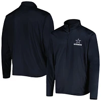 Men's Dunbrooke Navy Dallas Cowboys All-Star Tech Quarter-Zip Top