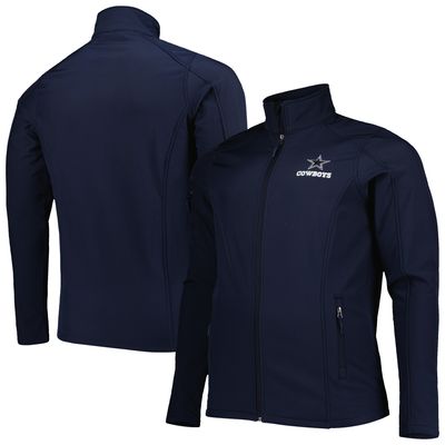 Men's Dunbrooke Navy Dallas Cowboys Big & Tall Sonoma Softshell Full-Zip Jacket