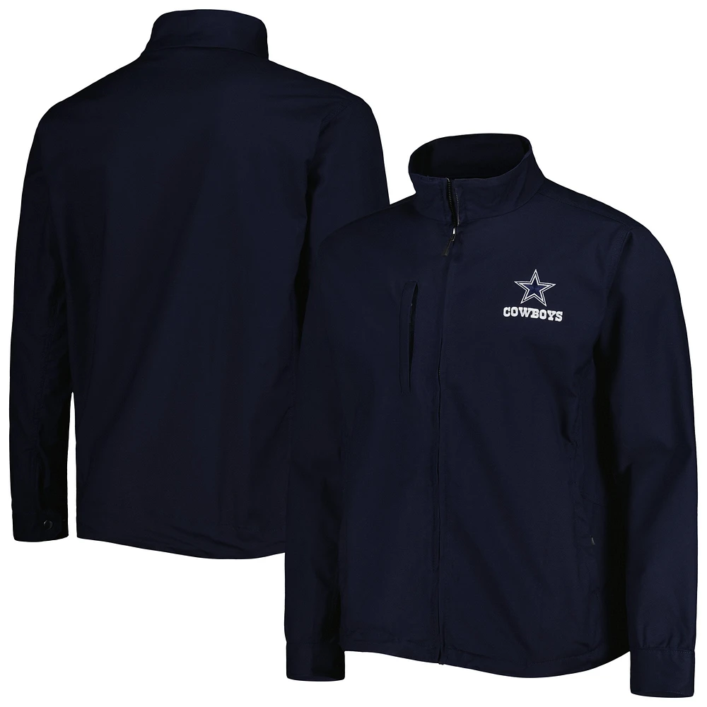 Men's Dunbrooke Navy Dallas Cowboys Journey Workwear Tri-Blend Full-Zip Jacket