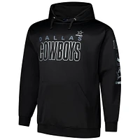 Men's Fanatics  Black Dallas Cowboys Big & Tall Fleece Pullover Hoodie