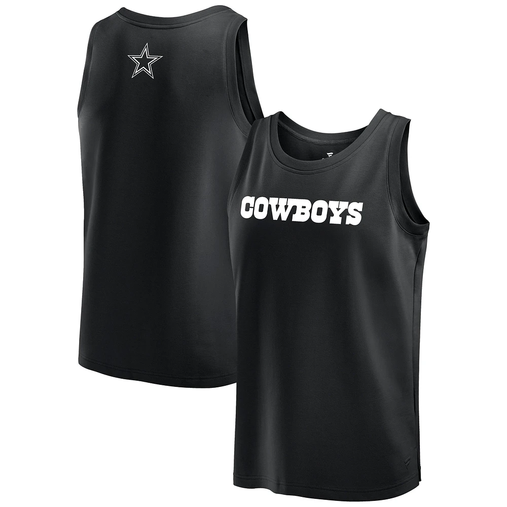 Men's Fanatics Black Dallas Cowboys Elements Tank Top