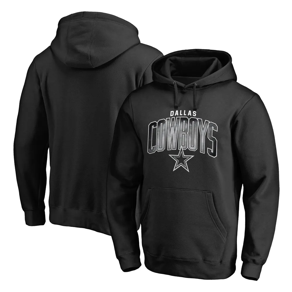 Men's Fanatics Branded Navy Dallas Cowboys Victory Arch Team Fitted  Pullover Hoodie