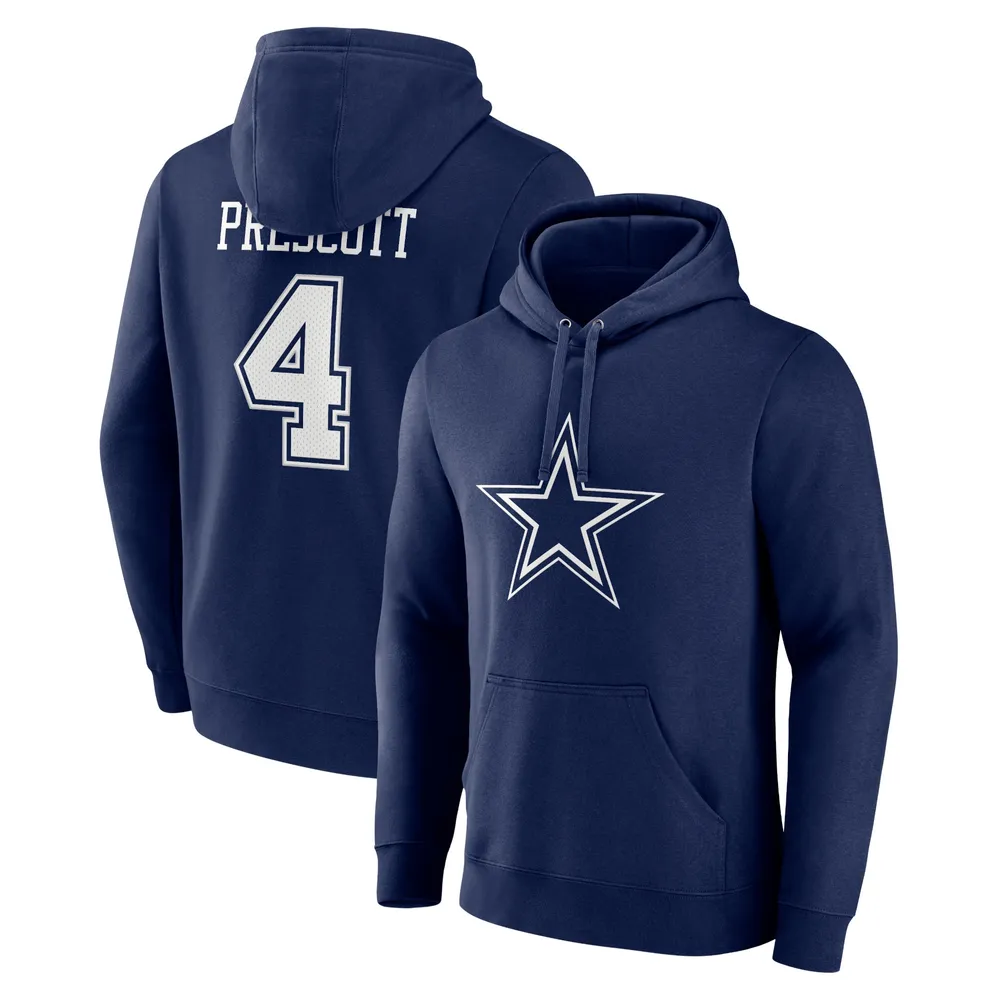 Men's Nike Dak Prescott Navy Dallas Cowboys Name & Number T-Shirt 