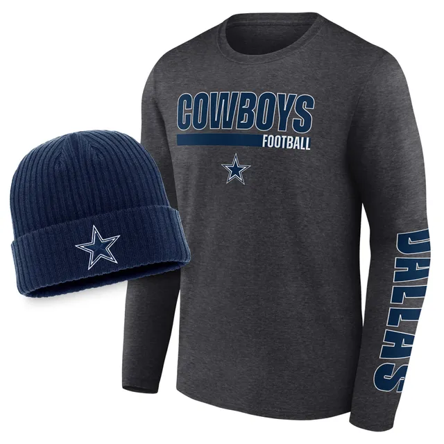 Lids Dallas Cowboys Fanatics Branded Blackout Cuffed Knit Hat - Black