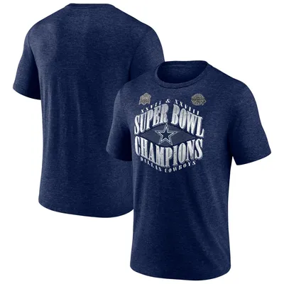 Women's Fanatics Branded Heathered Navy Dallas Cowboys Historic