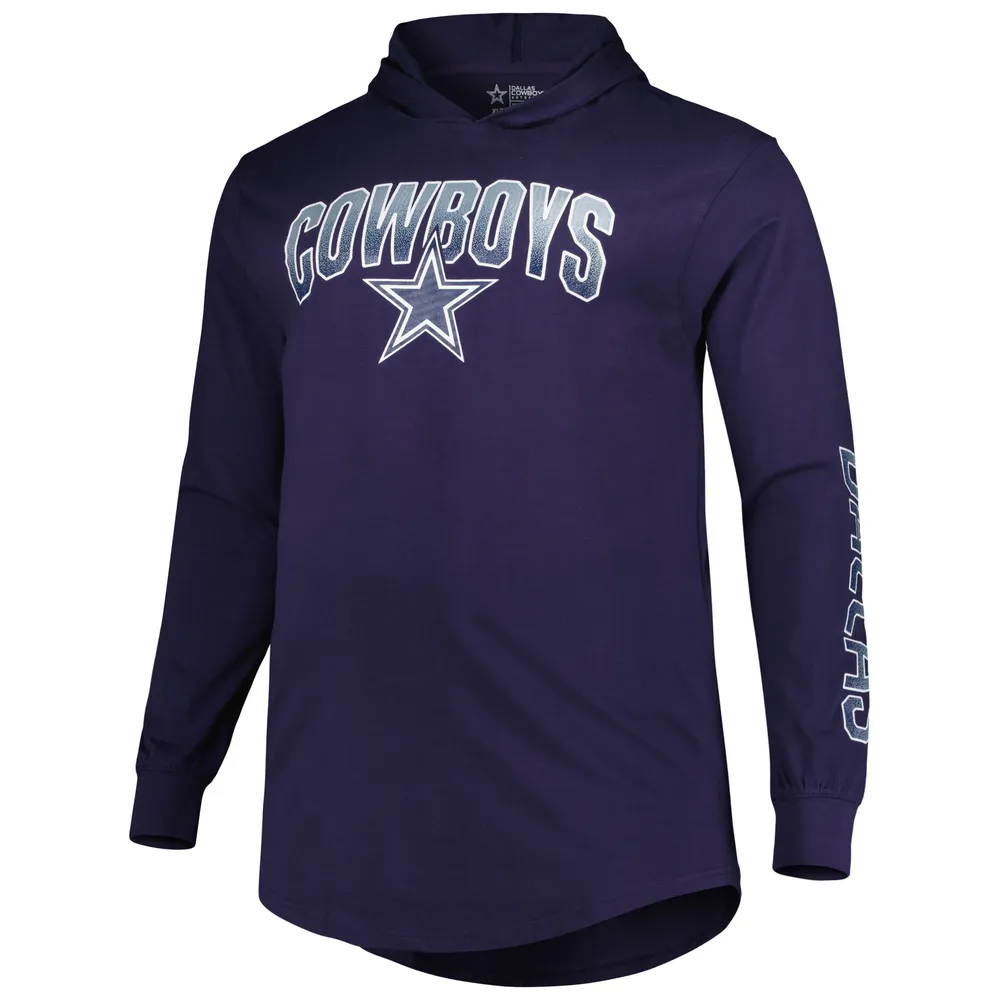 NFL Dallas Cowboys Men's Big and Tall Pullover Hooded Sweatshirt 