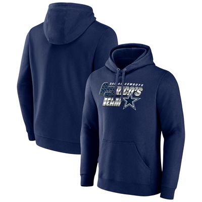 Men's '47 Navy Dallas Cowboys Superior Lacer Pullover Hoodie