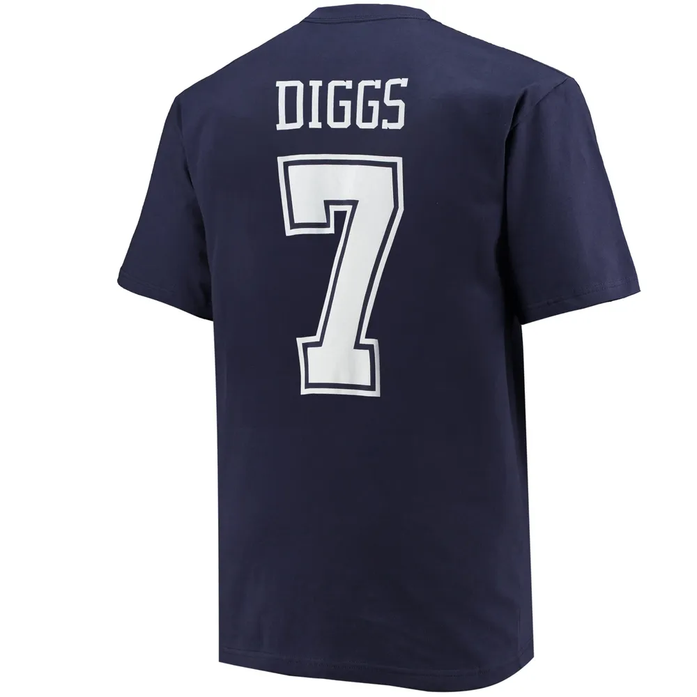 Fanatics Branded Men's Fanatics Branded Trevon Diggs Navy Dallas Cowboys  Big & Tall Player Name Number T-Shirt