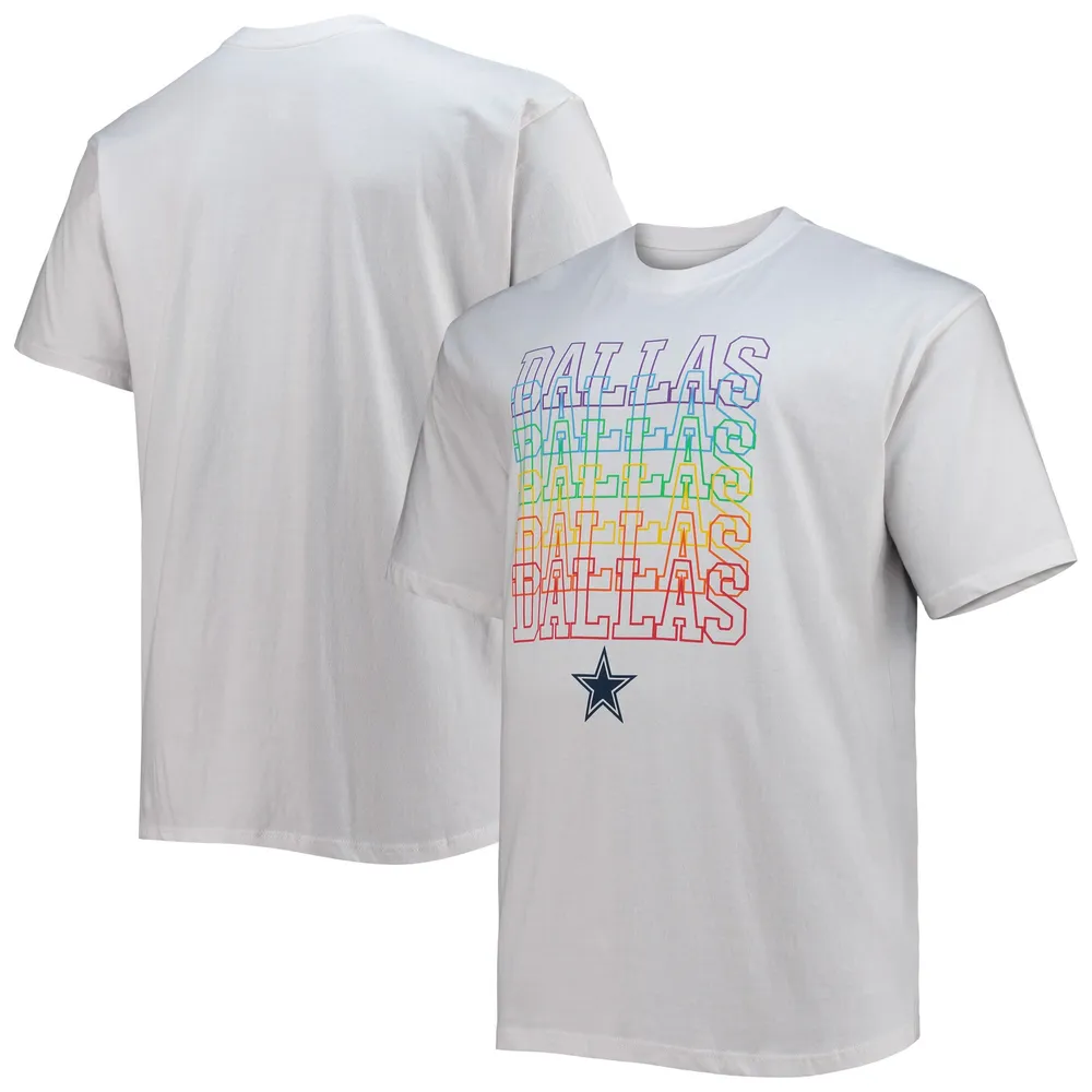 Lids Dallas Cowboys Fanatics Branded Big & Tall City Pride T-Shirt - White