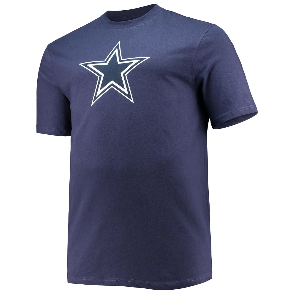 Men's Fanatics Dak Prescott Navy Dallas Cowboys Big & Tall Player Name Number T-Shirt