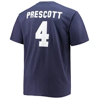 Men's Fanatics Dak Prescott Navy Dallas Cowboys Big & Tall Player Name Number T-Shirt