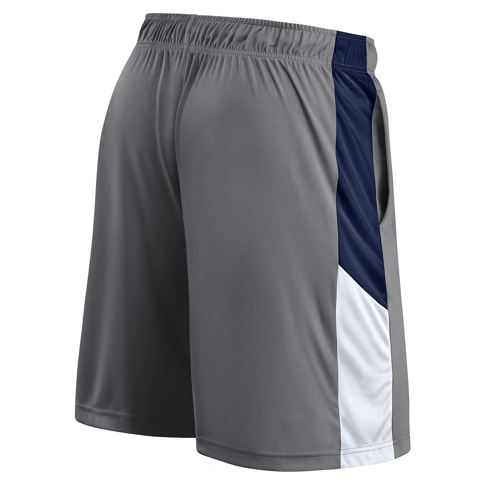 Short gris avec logo Fanatics des Cowboys de Dallas pour hommes