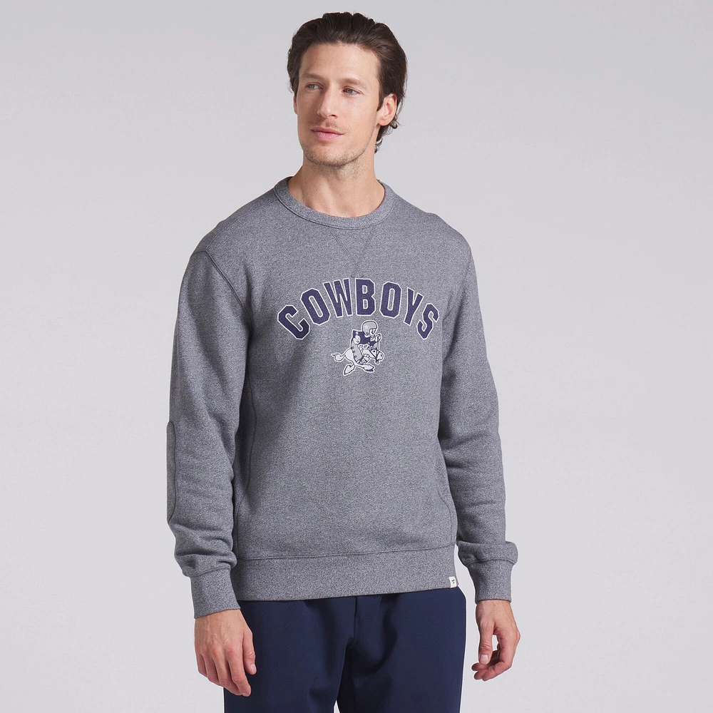 Men's Fanatics  Heather Gray Dallas Cowboys Loop Terry Pullover Sweatshirt