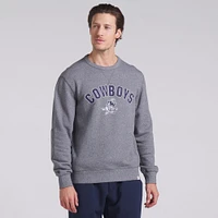 Sweat-shirt à capuche en tissu éponge boucle Fanatics Heather Grey pour homme des Cowboys de Dallas