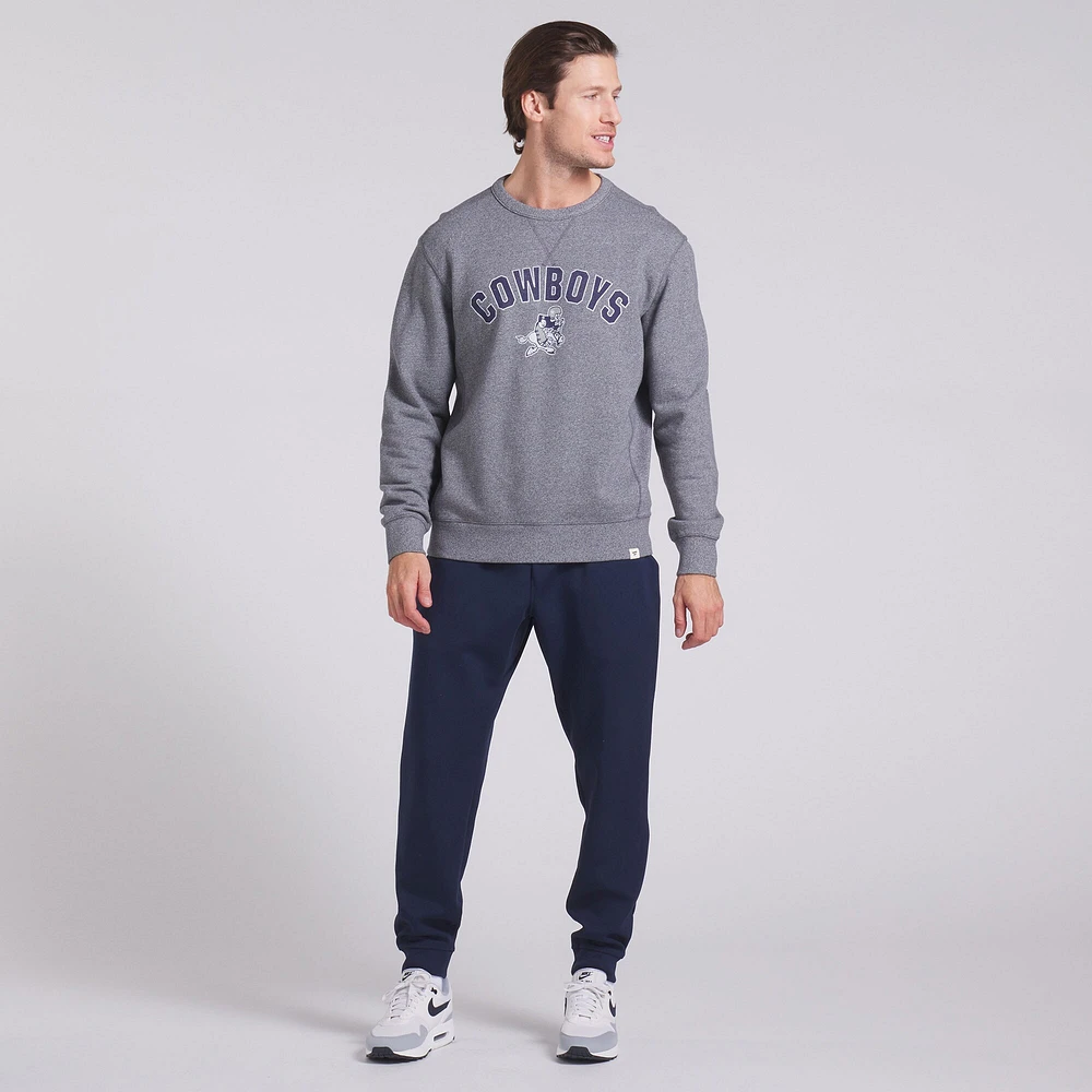 Sweat-shirt à capuche en tissu éponge boucle Fanatics Heather Grey pour homme des Cowboys de Dallas