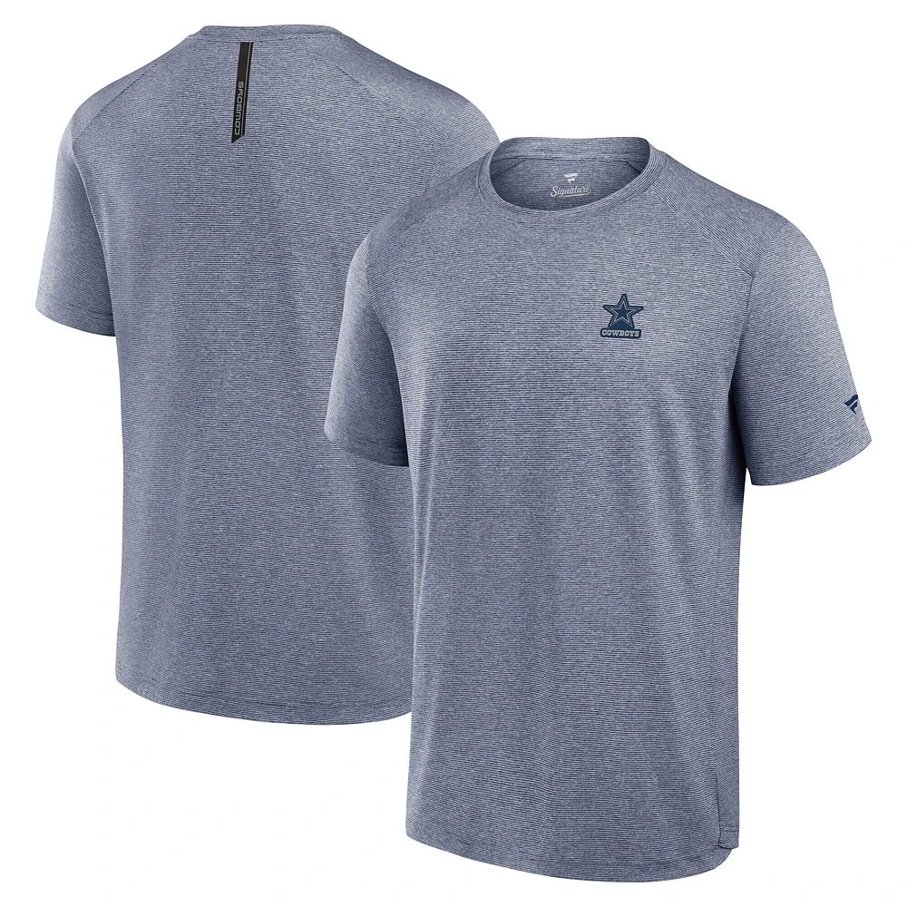 T-shirt Fanatics Heather Navy pour homme avec logo Front Office Move des Cowboys de Dallas