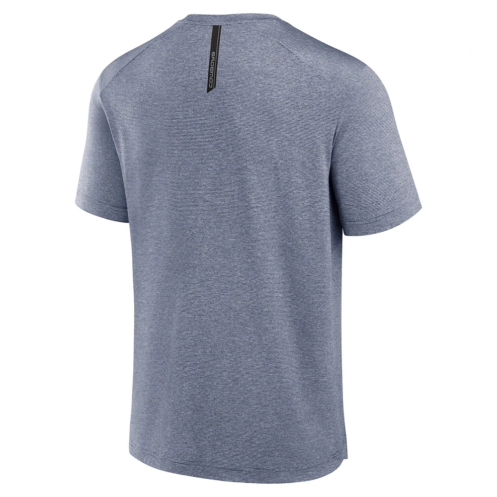 T-shirt Fanatics Heather Navy pour homme avec logo Front Office Move des Cowboys de Dallas