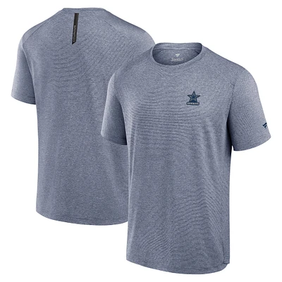 T-shirt Fanatics Heather Navy pour homme avec logo Front Office Move des Cowboys de Dallas