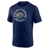 Men's Fanatics Heathered Royal Dallas Cowboys Sporting Chance Tri-Blend - T-Shirt