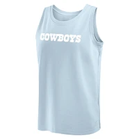 Men's Fanatics Light Blue Dallas Cowboys Elements Tank Top