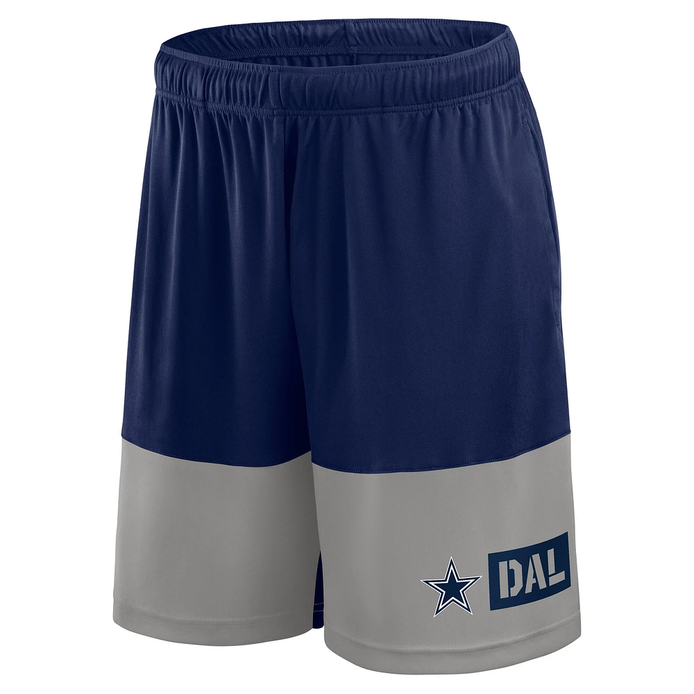 Men's Fanatics Navy/Silver Dallas Cowboys Big & Tall Best of the Performance Shorts