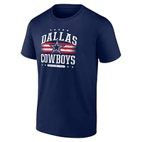 T-shirt Americana Fanatics pour hommes, bleu marine, Dallas Cowboys