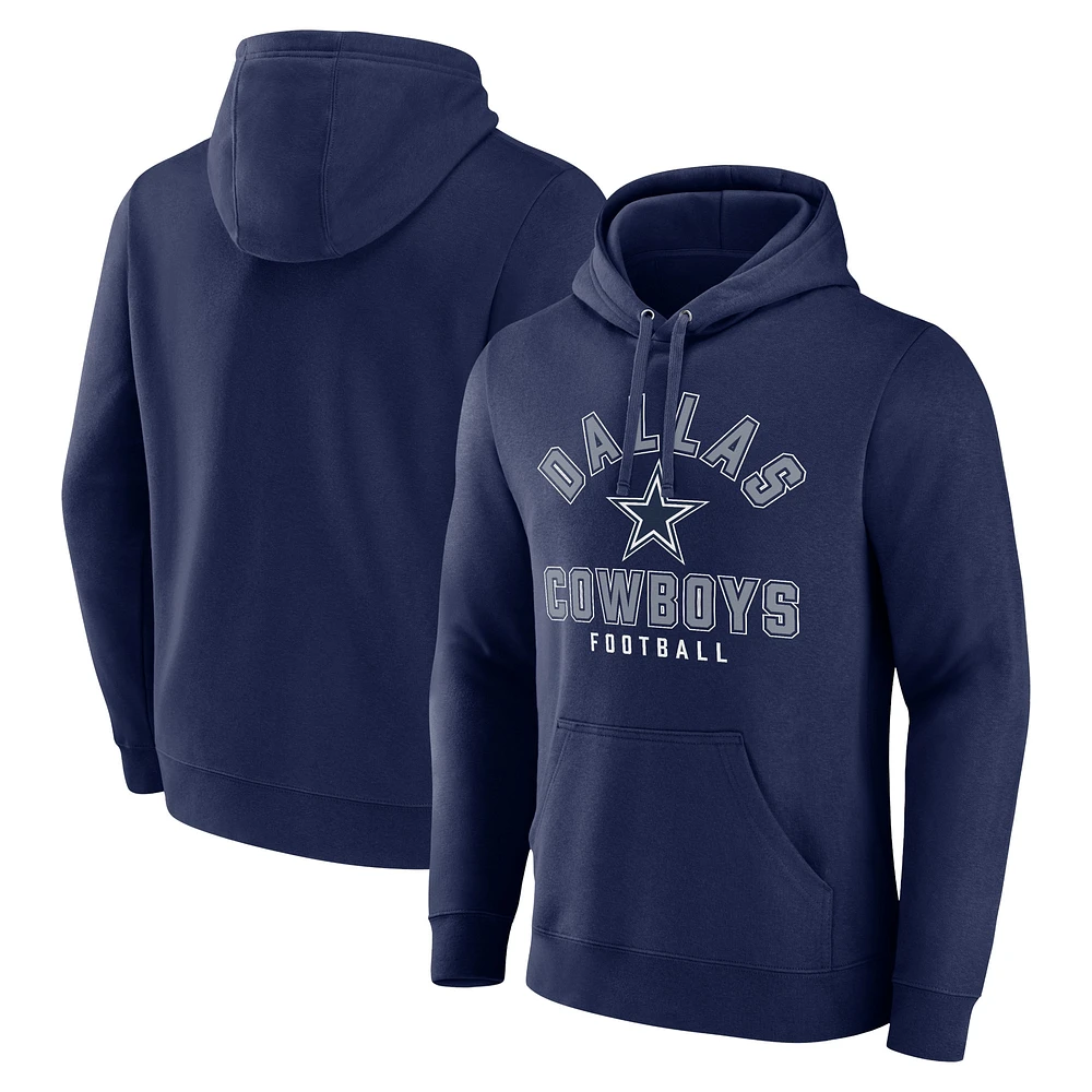 Men's Fanatics  Navy Dallas Cowboys Between the Pylons Pullover Hoodie