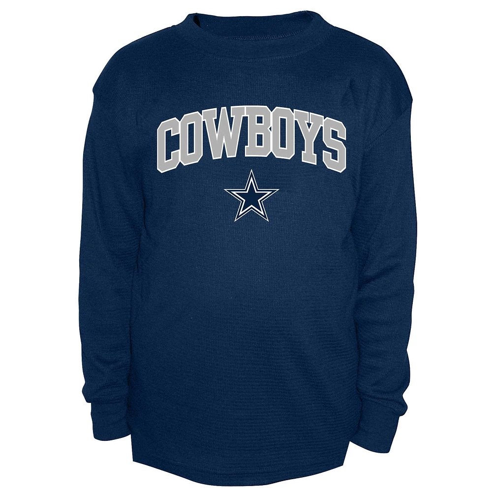 Men's Fanatics Navy Dallas Cowboys Big & Tall Thermal Long Sleeve T-Shirt