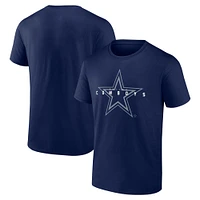 T-shirt coordonné bleu marine Dallas Cowboys Fanatics pour homme