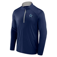 Men's Fanatics Navy Dallas Cowboys Defender Quarter-Zip Jacket