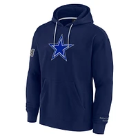 Men's Fanatics Navy Dallas Cowboys Elements Pace Fleece Pullover Hoodie