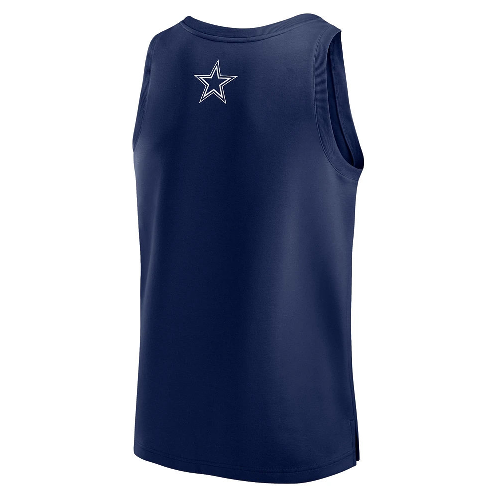 Men's Fanatics Navy Dallas Cowboys Elements Tank Top