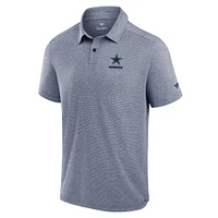 Polo technique Fanatics bleu marine Dallas Cowboys Front Office pour hommes