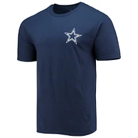 Men's Fanatics Navy Dallas Cowboys #1 Dad T-Shirt