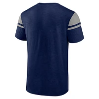 Men's Fanatics Navy Dallas Cowboys Old School Play Slub T-Shirt