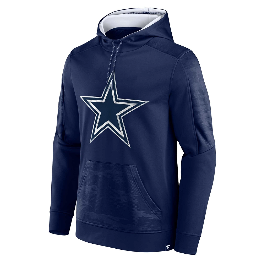 Sweat à capuche Fanatics pour hommes bleu marine Dallas Cowboys On The Ball