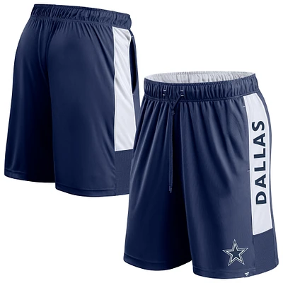 Short bleu marine Fanatics pour hommes des Dallas Cowboys Gagnez le match