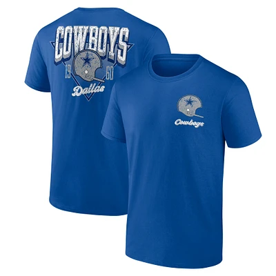 T-shirt Fanatics Royal Dallas Cowboys Never Over pour hommes