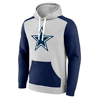 Sweat à capuche Fanatics pour hommes, blanc/bleu marine, Dallas Cowboys Primary Arctic