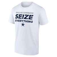 Men's Fanatics  White Dallas Cowboys Seize Everything T-Shirt