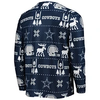 KDC COW NAVY F21 NFL MOTIF HOMME UGLY PJ SET BEDMENSLP