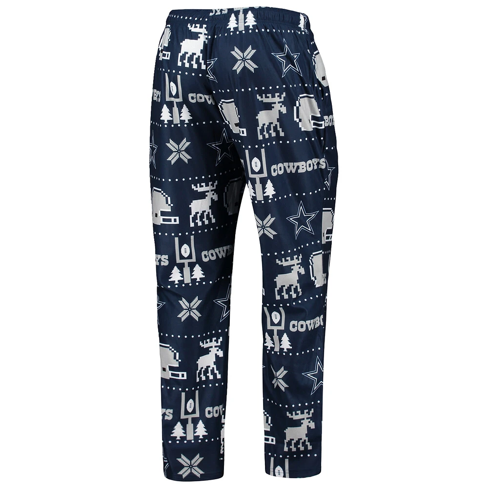 KDC COW NAVY F21 NFL MOTIF HOMME UGLY PJ SET BEDMENSLP