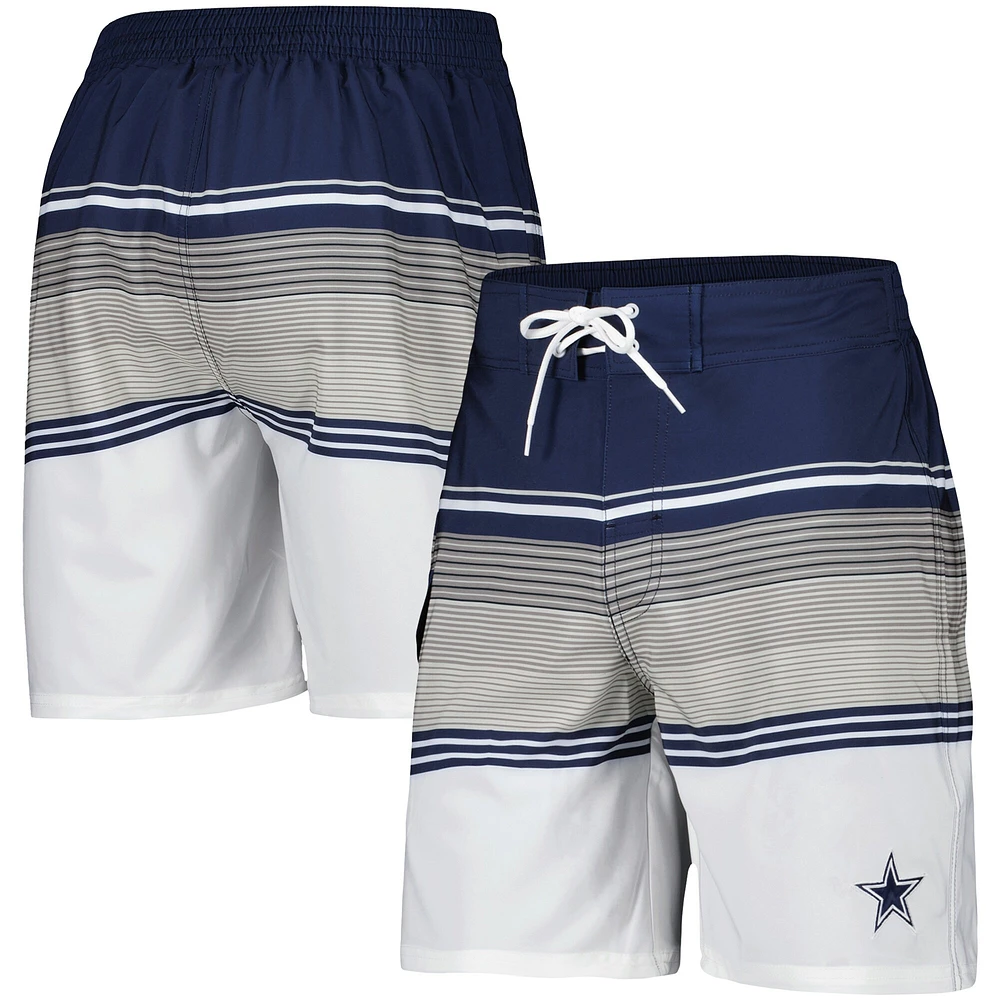 Men's G-III Extreme Navy Dallas Cowboys Jump Shot Volley Swim Trunks