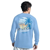 Men's G-III Sports by Carl Banks Light Blue Dallas Cowboys Margaritaville It's Five O'Clock Somewhere Long Sleeve T-Shirt