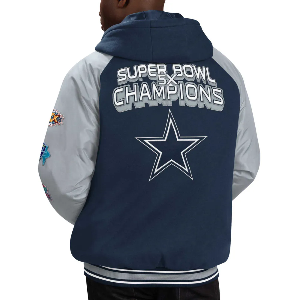 Lids Dallas Cowboys G-III Sports by Carl Banks 5X Super Bowl Champions  Defender Varsity Raglan Full-Zip Hoodie - Navy