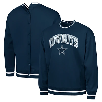 Sweat-shirt en polaire adaptatif G-III Sports by Carl Banks pour homme, bleu marine, des Cowboys de Dallas