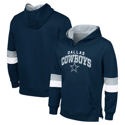 Sweat à capuche adaptatif G-III Sports by Carl Banks bleu marine pour homme Dallas Cowboys Faceoff