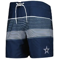 Short de volley Coastline Dallas Cowboys G-III Sports by Carl Banks pour homme, bleu marine