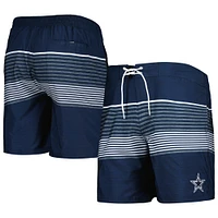 Short de volley Coastline Dallas Cowboys G-III Sports by Carl Banks pour homme, bleu marine