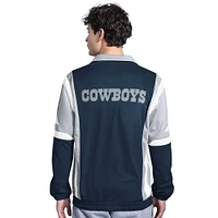 Men's G-III Sports by Carl Banks Navy Dallas Cowboys Contender Full-Zip Track Jacket